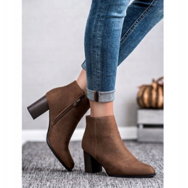 Filippo Bottines en daim sur un bar brun 4