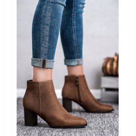 Filippo Bottines en daim sur un bar brun 5