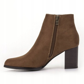 Filippo Bottines en daim sur un bar brun 1