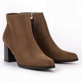 Filippo Bottines en daim sur un bar brun 2