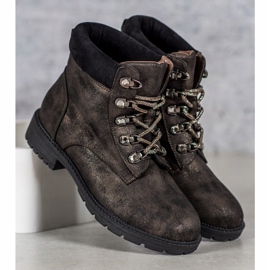 Bottes pailletées VICES brun 1