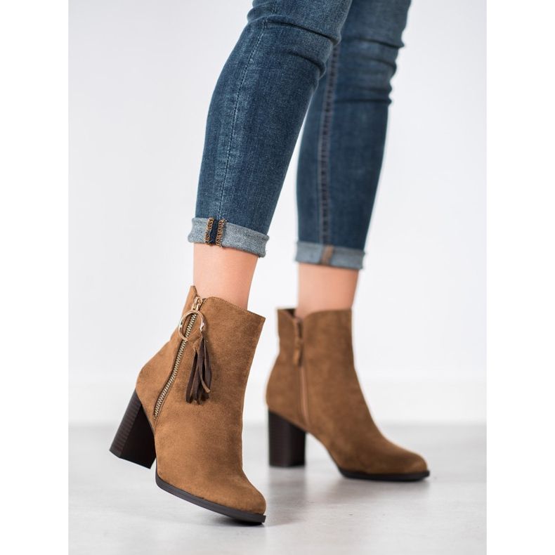 Filippo Bottes en daim élégantes brun 1