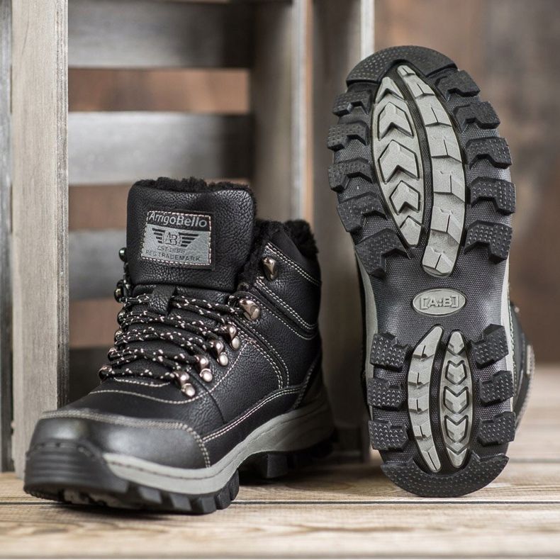 Arrigo Bello Bottes d'hiver à lacets noir 2
