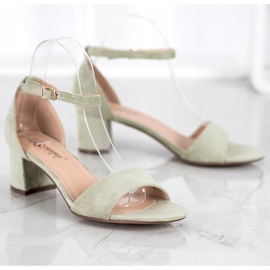 Seastar Sandales confortables à talons hauts vert 4