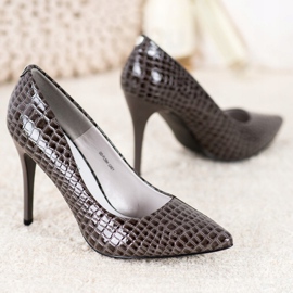 Goodin Talons pointus classiques gris 3