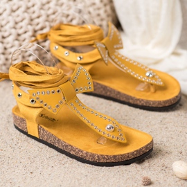 Seastar Sandales tongs nouées jaune 3