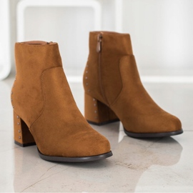 Bottines VINCEZA camel brun 1