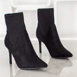 Bottines à enfiler VINCEZA le noir 1 Bottines à enfiler VINCEZA le noir 1