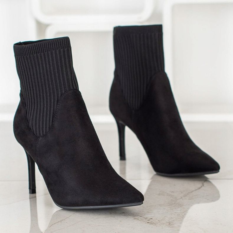 Bottines à enfiler VINCEZA noir 1