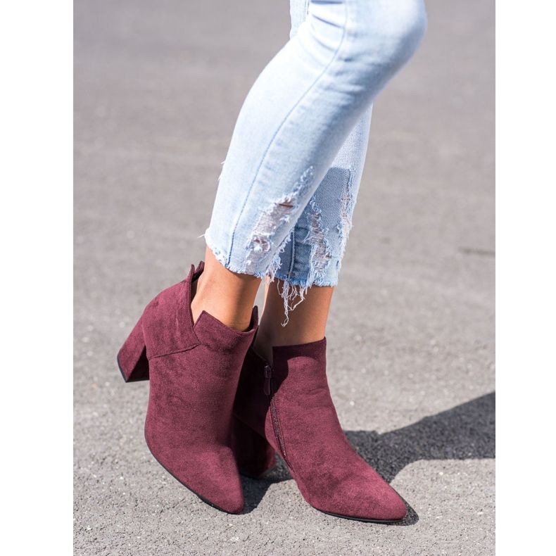 Bottes hautes VINCEZA rouge 1