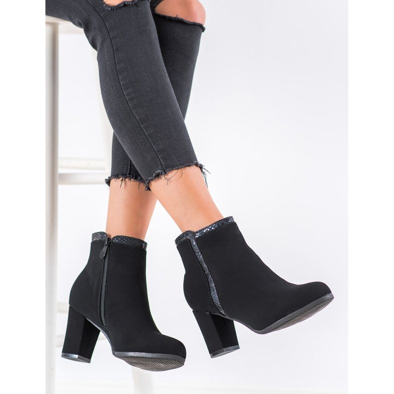 Weide Bottes élégantes le noir 1