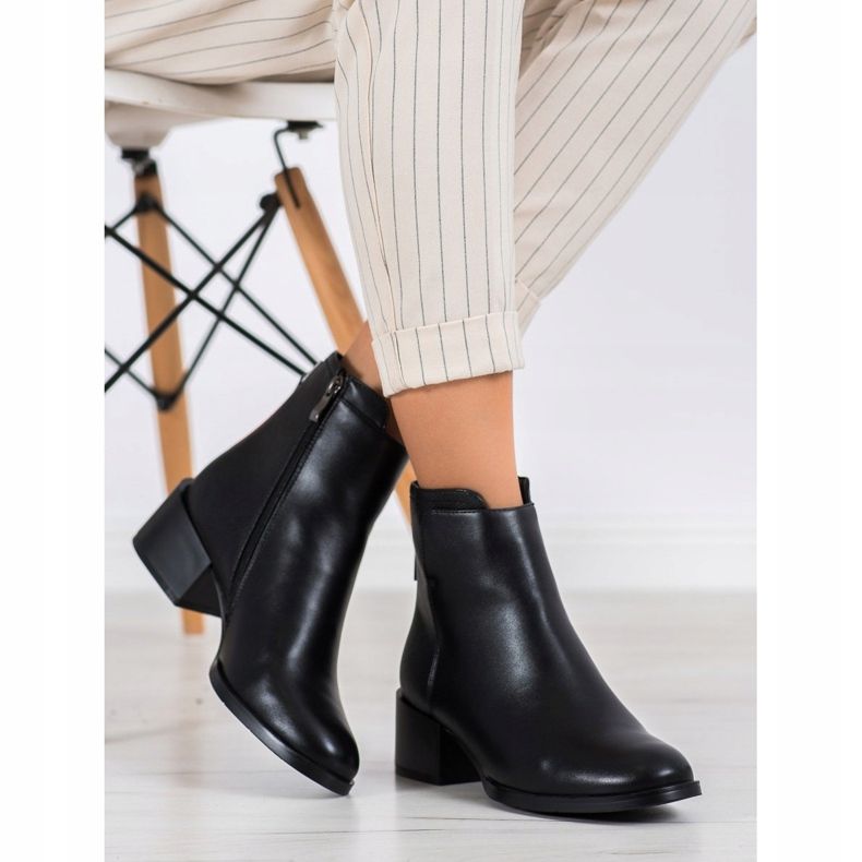 Filippo Bottes noires confortables le noir 2 Filippo Bottes noires confortables le noir 2