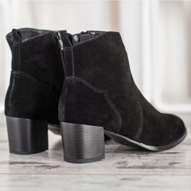 Filippo Bottines à talons en cuir le noir 4