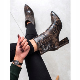 Goodin Bottes à imprimé serpent Spitz multicolore 4