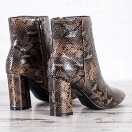 Goodin Bottes à imprimé serpent Spitz multicolore 2