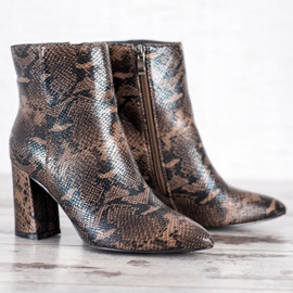 Goodin Bottes à imprimé serpent Spitz multicolore 3