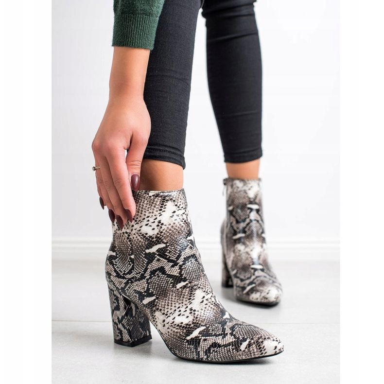 Goodin Bottes à imprimé serpent Spitz multicolore 1