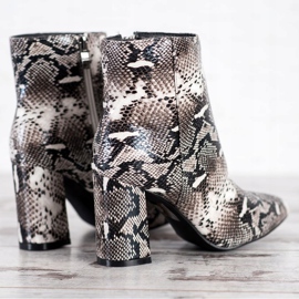 Goodin Bottes à imprimé serpent Spitz multicolore 2