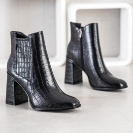 Goodin Bottes de mode noir 1