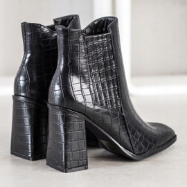 Goodin Bottes de mode le noir 4