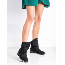 Gogo Bottes avec une tige large le noir 3