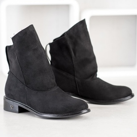 Gogo Bottes avec une tige large le noir 2