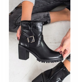 Marquiz Bottes noires à boucle le noir 3