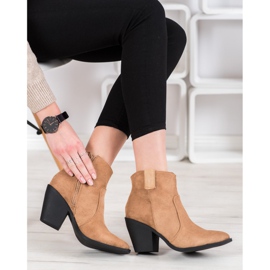 Small Swan Bottes à la mode en Spitz beige 3