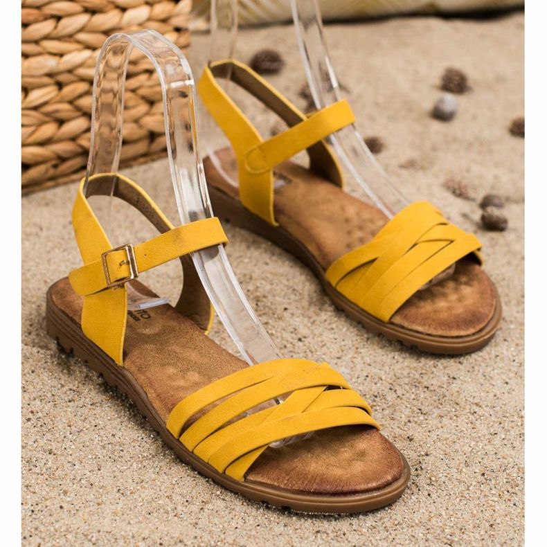 Evento Sandales classiques à boucle jaune 1
