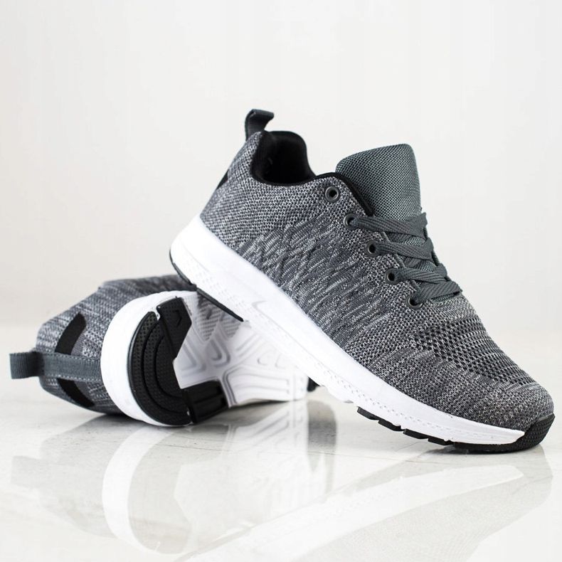 SHELOVET Baskets à lacets légères gris 1