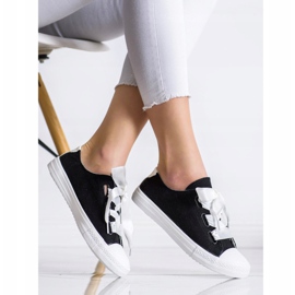 SHELOVET Baskets nouées élégantes le noir 1 SHELOVET Baskets nouées élégantes le noir 1