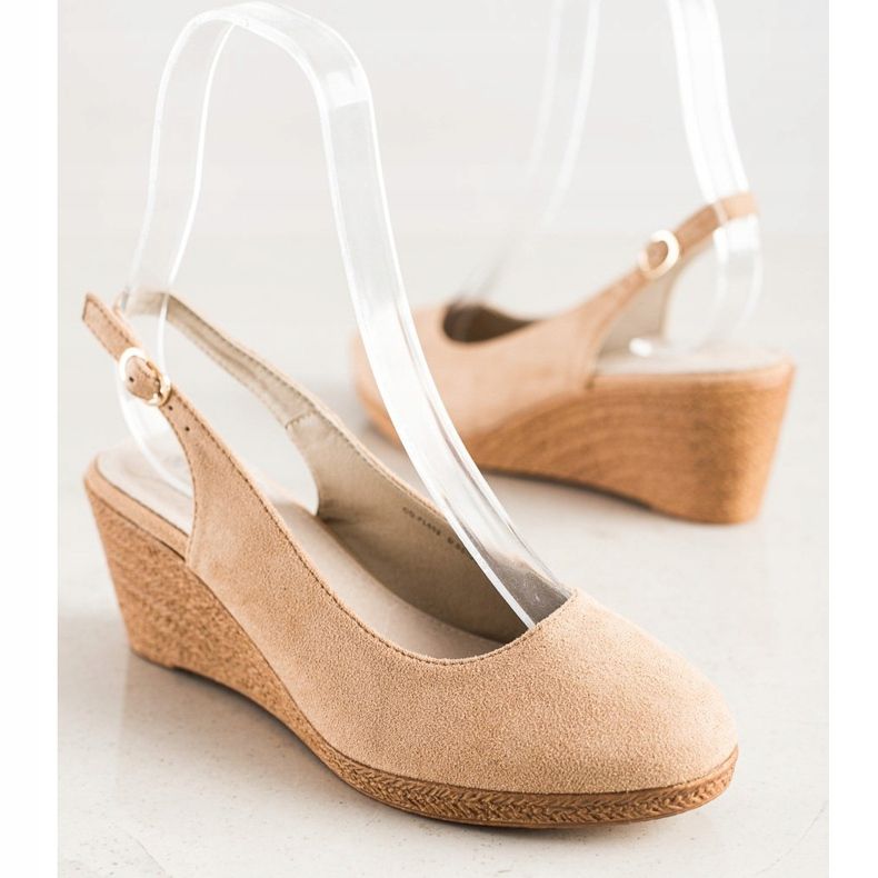 Goodin Escarpins compensés confortables brun 1