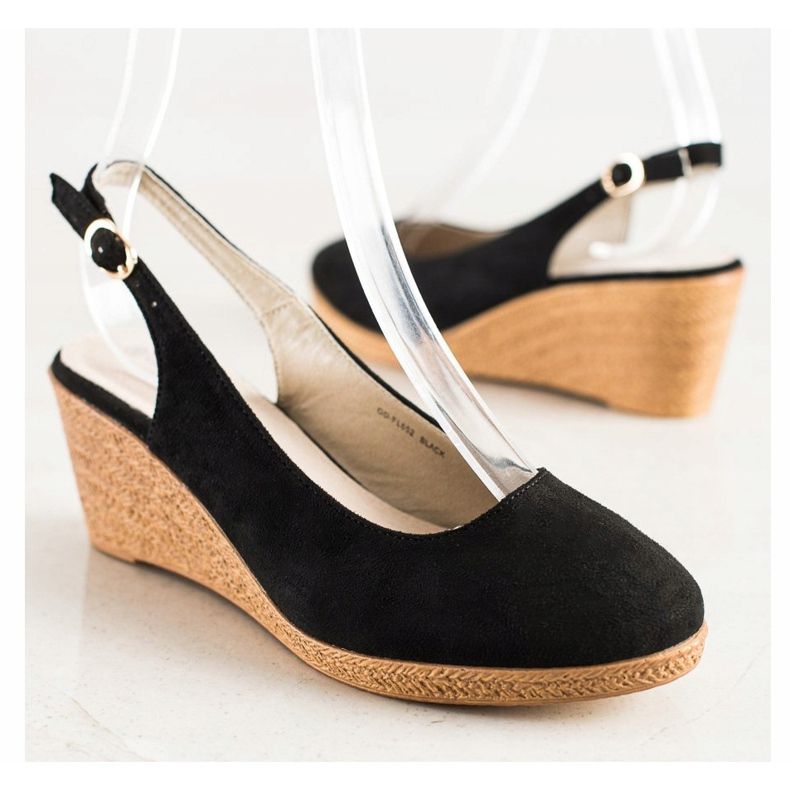 Goodin Escarpins compensés confortables le noir 1