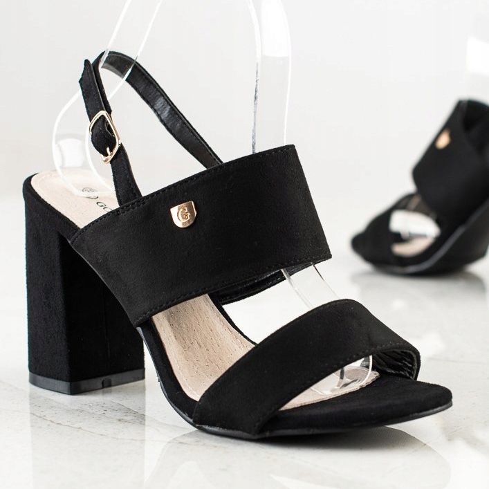 Goodin Sandales sur une large barre le noir 1