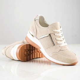 Goodin Baskets en cuir beiges 1
