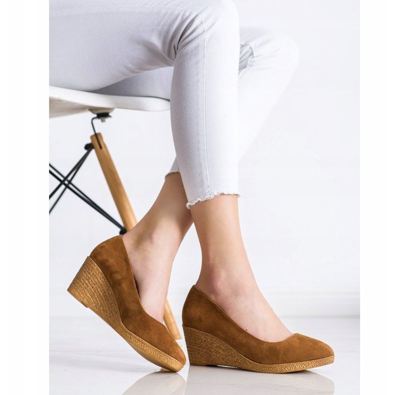 Goodin Pompes compensées légères brun 2