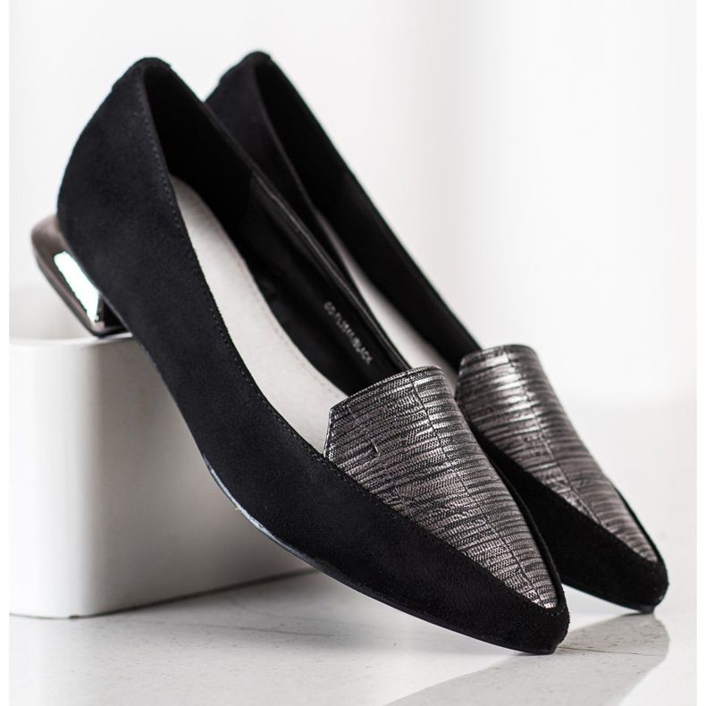 Goodin Escarpins à la mode à Spitz noir 2