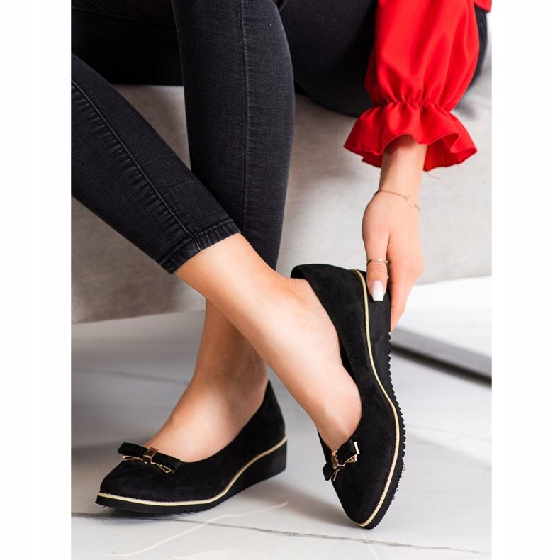 Goodin Richelieus Noirs Avec Un Noeud le noir 1