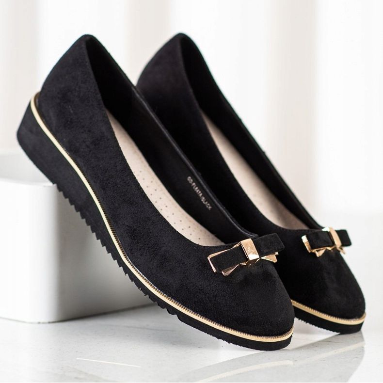 Goodin Richelieus Noirs Avec Un Noeud 2