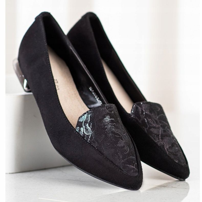 Goodin Escarpins à la mode à Spitz le noir 2