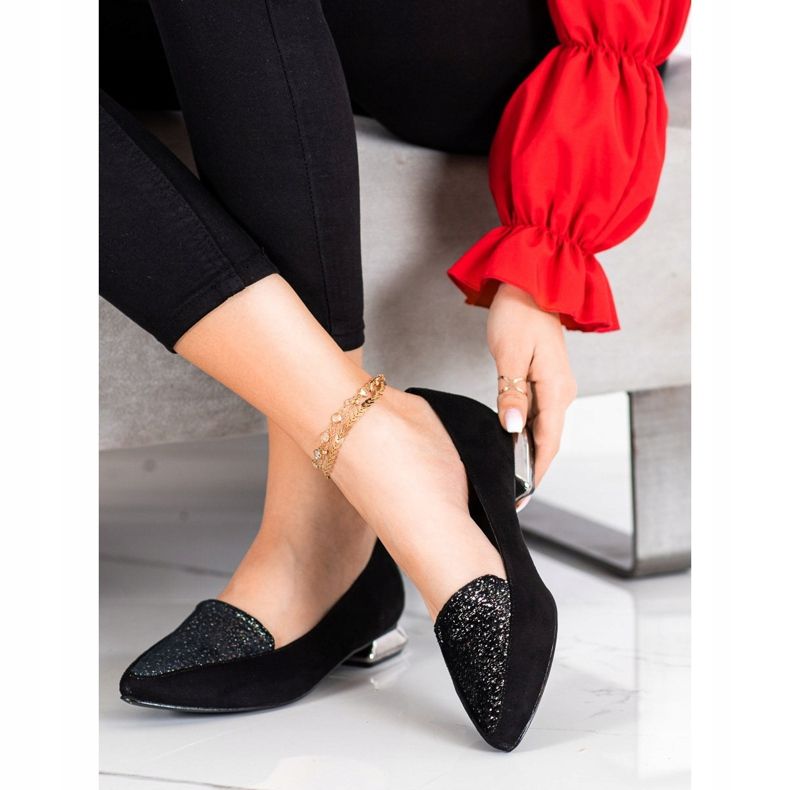 Goodin Escarpins à pointes à la mode noir 2