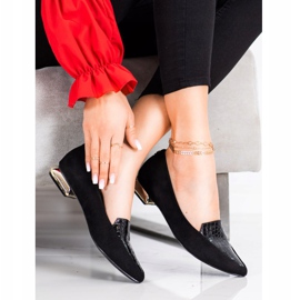 Goodin Escarpins à la mode à Spitz noir 1