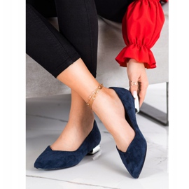 Goodin Escarpins à talon plat bleu marin bleu 1