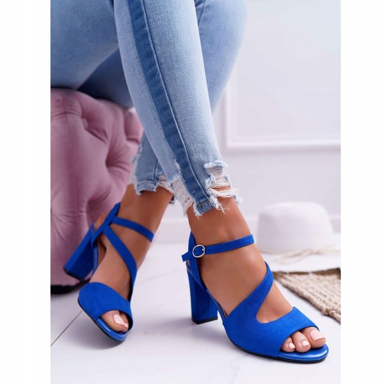 Sandales On A Bar Sergio Leone SK868 Bleu 2