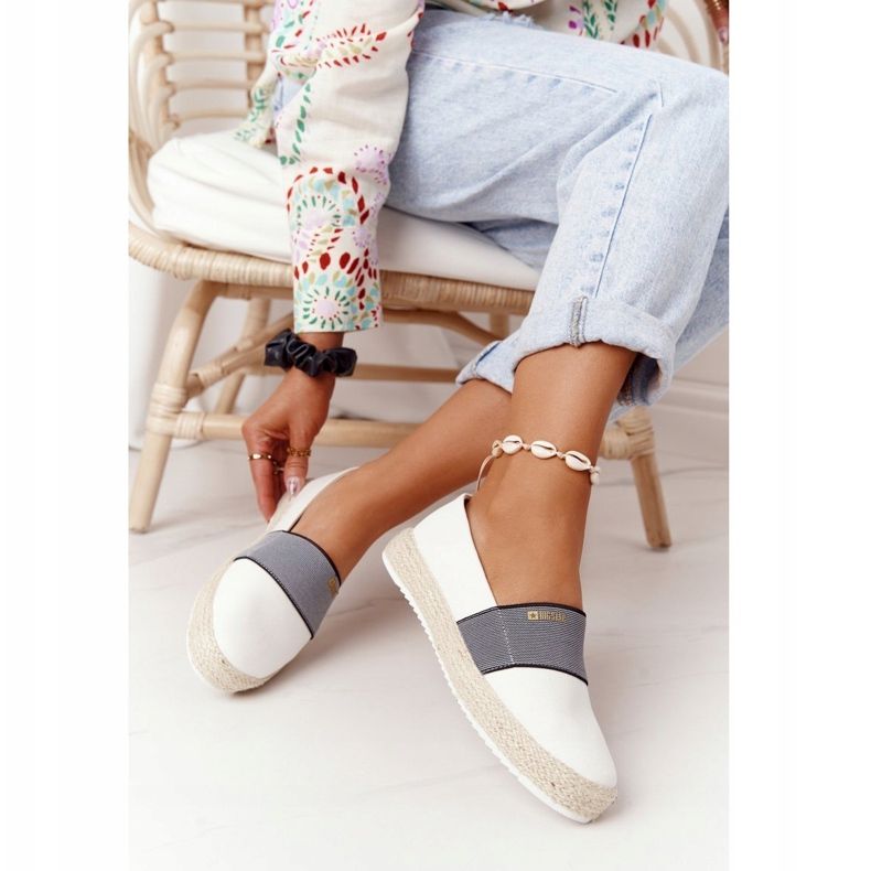 Espadrilles Sur Semelle Tressée Big Star HH274480 Blanc 2