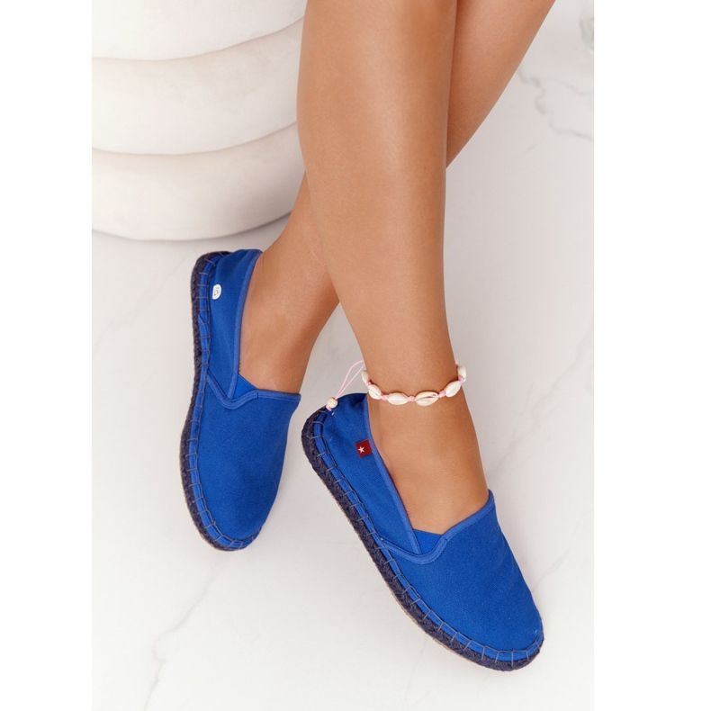 Espadrilles Big Star DD274A136 Bleu Marine Sur Semelle Tressée 2