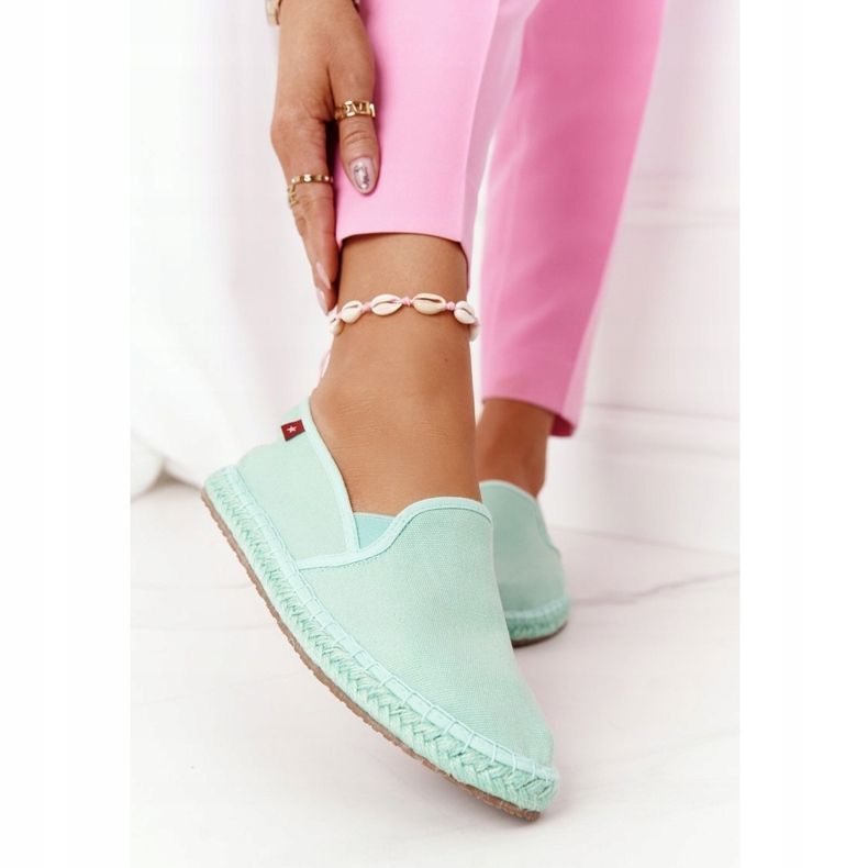 Espadrilles Vertes Sur La Semelle Tressée Big Star DD274A141 1