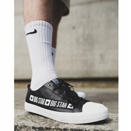Baskets Homme Big Star Noir EE174069 blanche le noir 2
