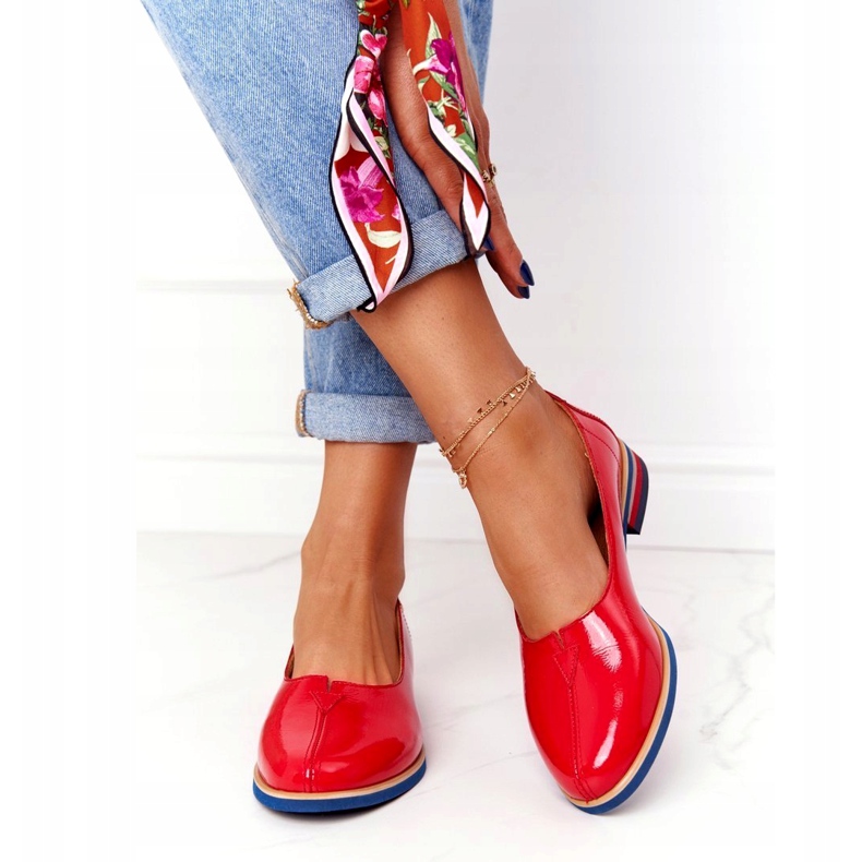 Chaussures Cuir Laqué Maciejka 05035-08 Rouge 3