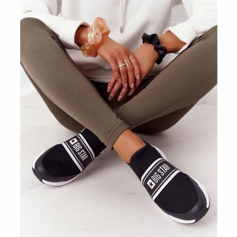 Chaussures de sport Slip-On Memory Foam Big Star HH274536 Noir le noir 1